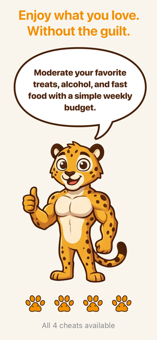 Cheatah: Cheat Meal Tracker Screenshot 1 of 6