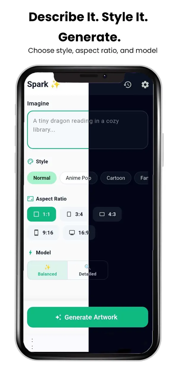 #2. Spark: AI Image Generator (iOS) Tekijänä: SPARKSOLUTIONZ