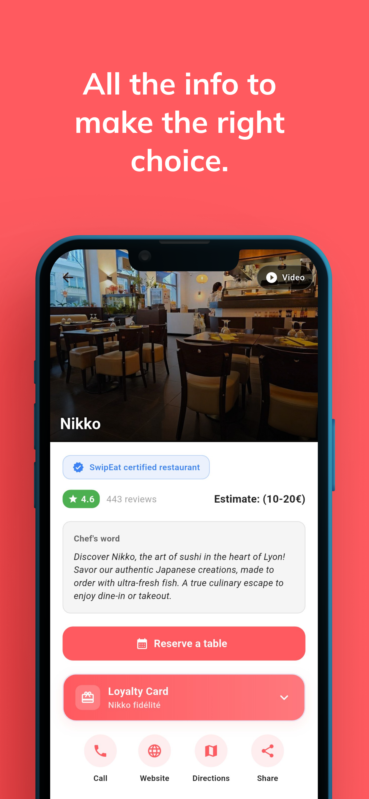 SwipEat: Find a restaurant
