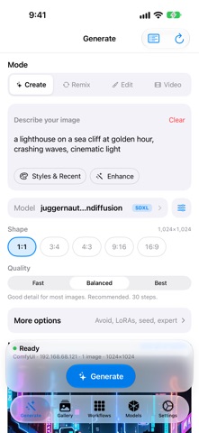 Mobile Comfy Creator Screenshot 3 of 9