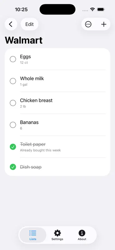 LocalOne Shopping List screenshot 2 of 4