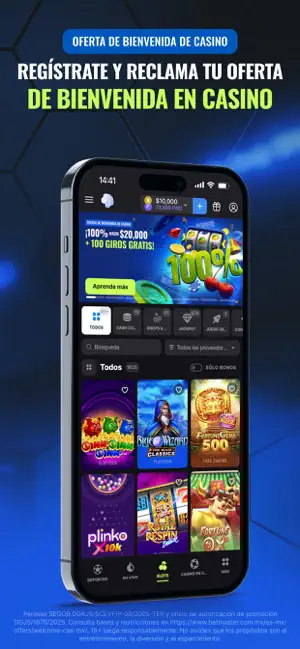 Betmaster - Casino En Vivo iPhone screenshot 1