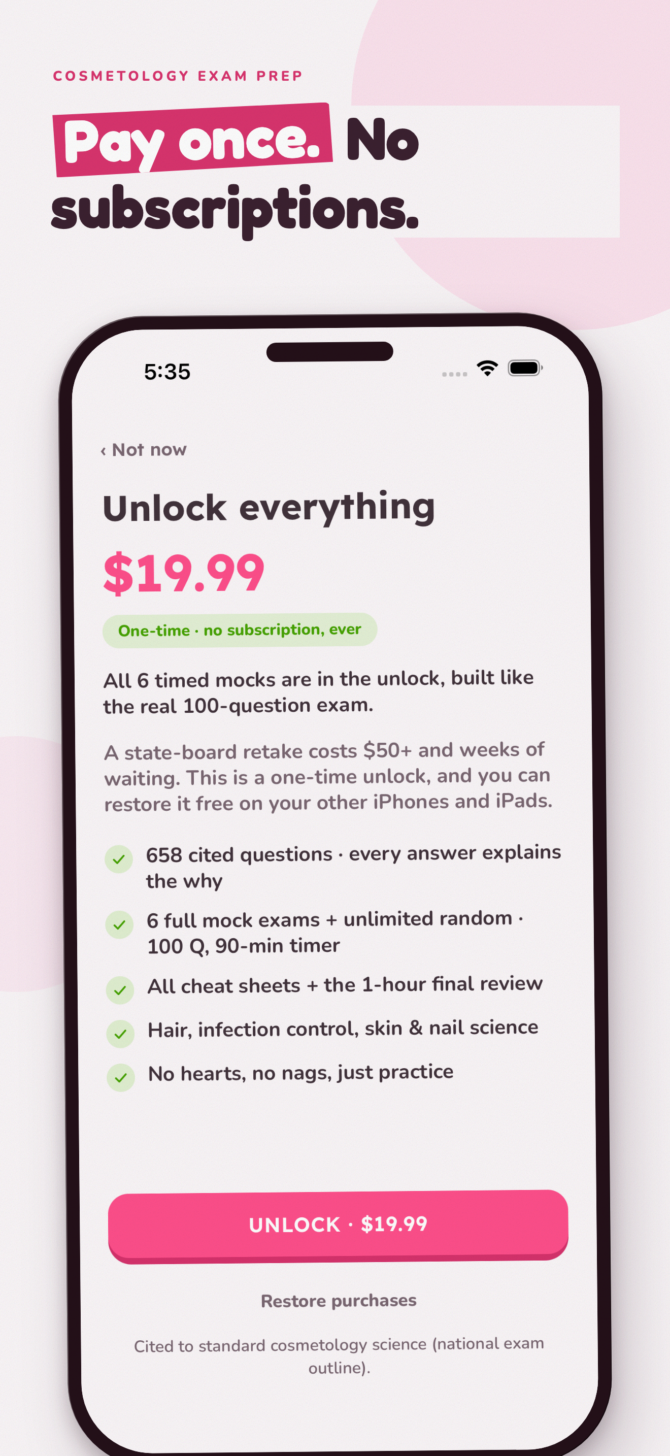 Cosmetology Exam Prep Quiz screenshot 2