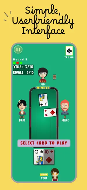 Euchre - Offline Card Game screenshot 2