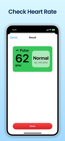 Heart rate monitor Heartbeat screenshot