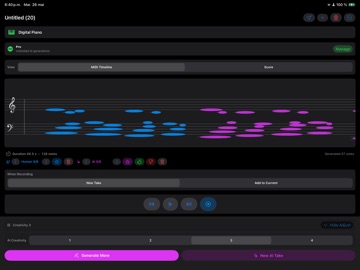 CoComposer.ai iPad screenshot
