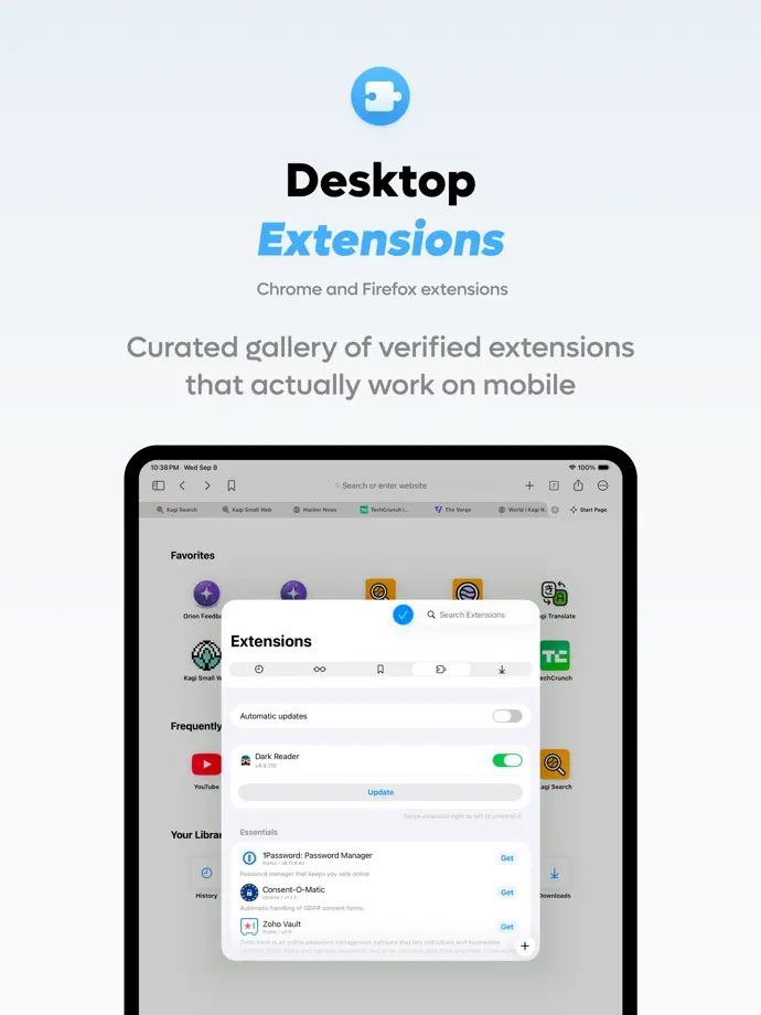 Orion Browser iPad screenshot 7
