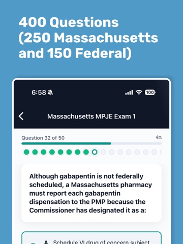 Massachusetts MPJE Exam iPad screenshot