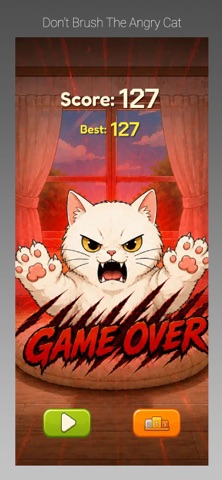 Don’t Brush The Angry Cat iPhone screenshot