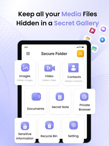 vCalc: Hidden & Secure Folder iPad screenshot