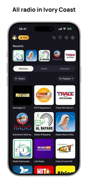 Radio Ivory Coast - Live FM screenshot 1
