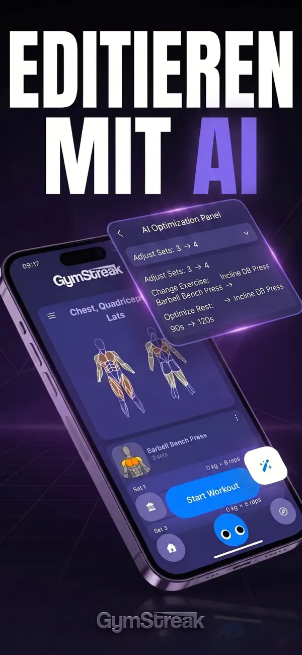 GymStreak: KI Fitness Trainer iPhone App Screenshot 4 – Gesundheit & Fitness