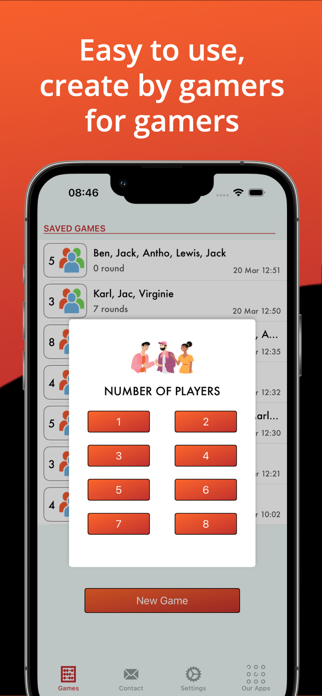 GameTally: Scoreboard Tracker Screenshot 1 of 5