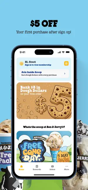 Ben & Jerry's iPhone screenshot 1