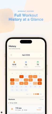 Push Up Counter & Fitness iPhone screenshot