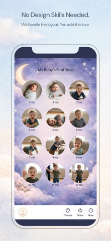 12mo: Baby Milestone Album iPhone screenshot