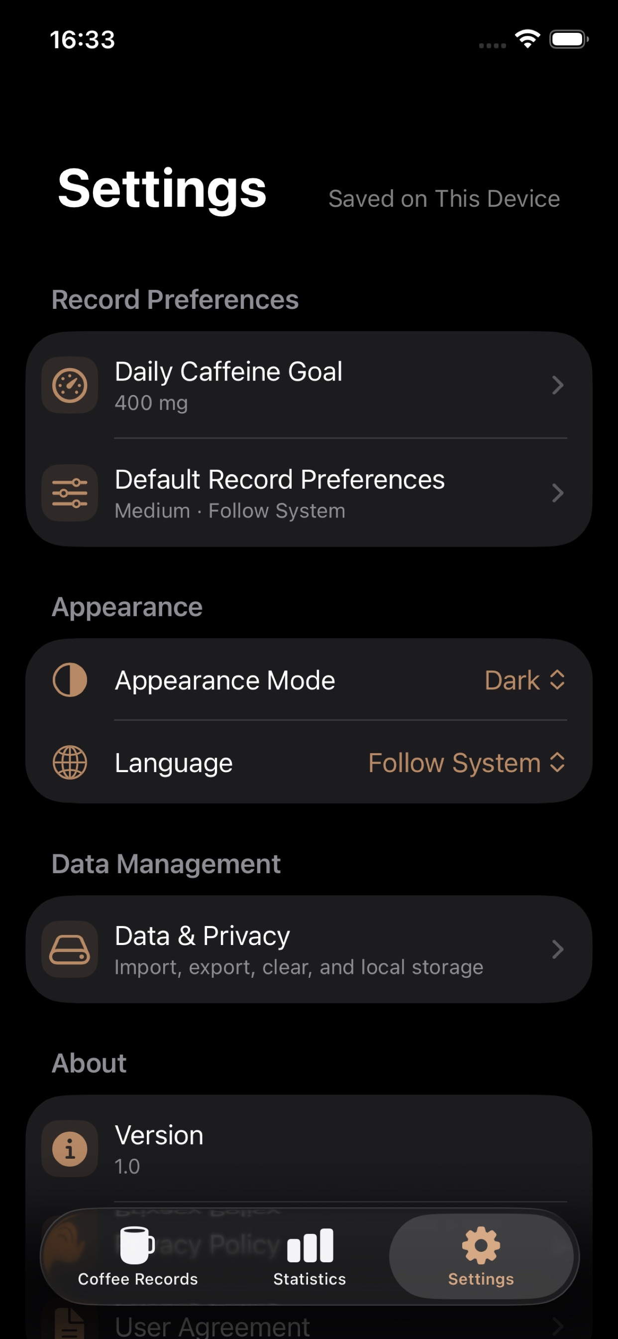 Screenshot 5 of Daily Coffee - AI Photo Log