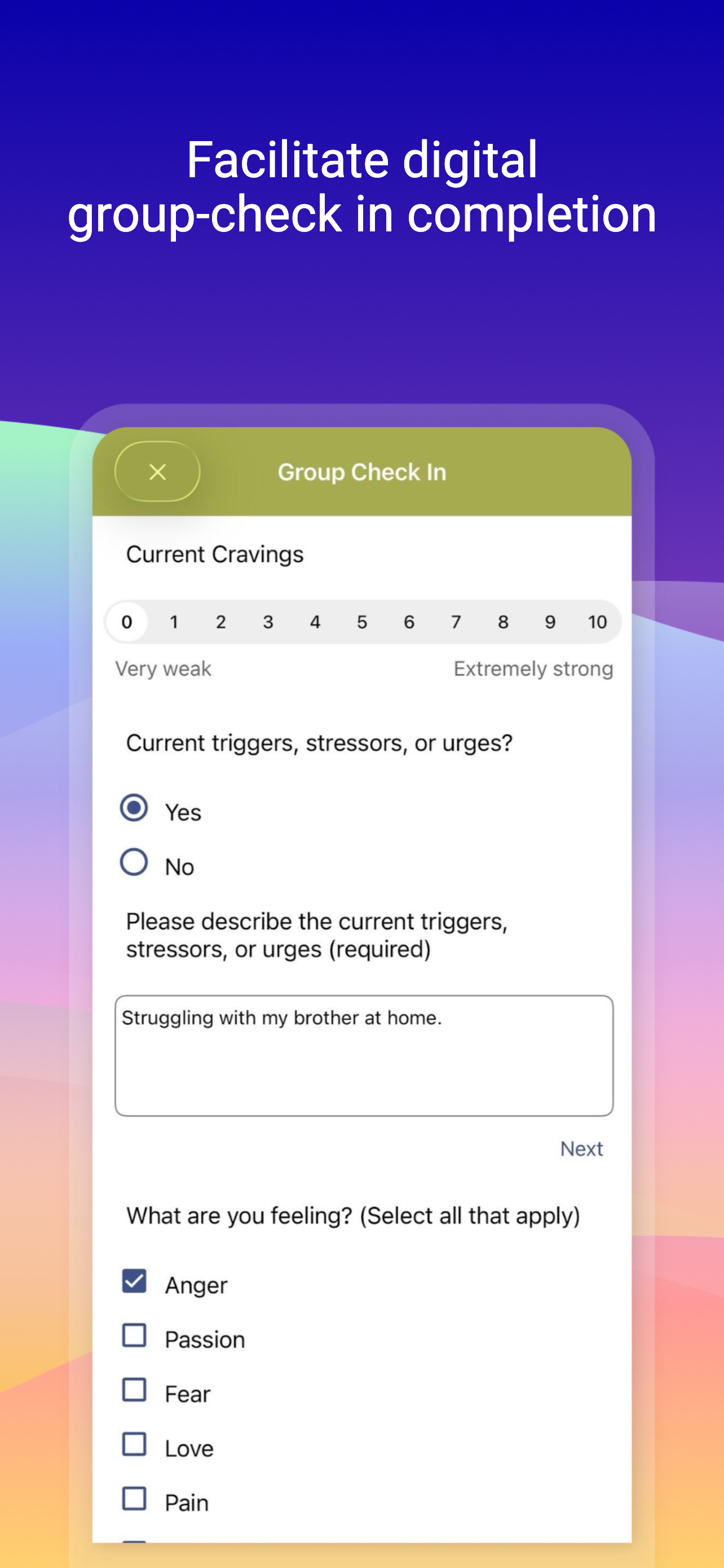 Meadows Daily+ Clinician screenshot 6