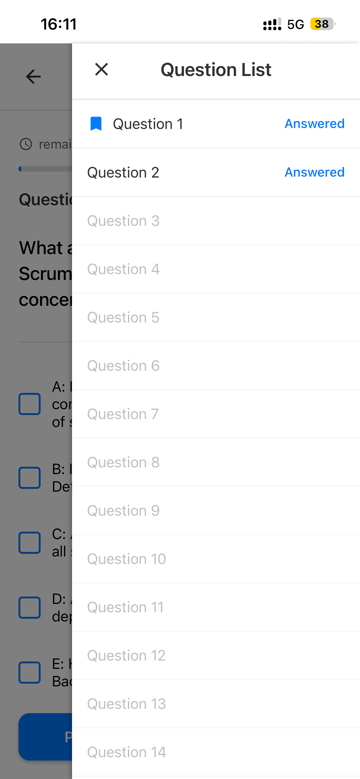 Scrum Exam Checker