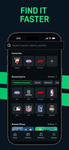 Kayo Sports App Store preview screenshot 6
