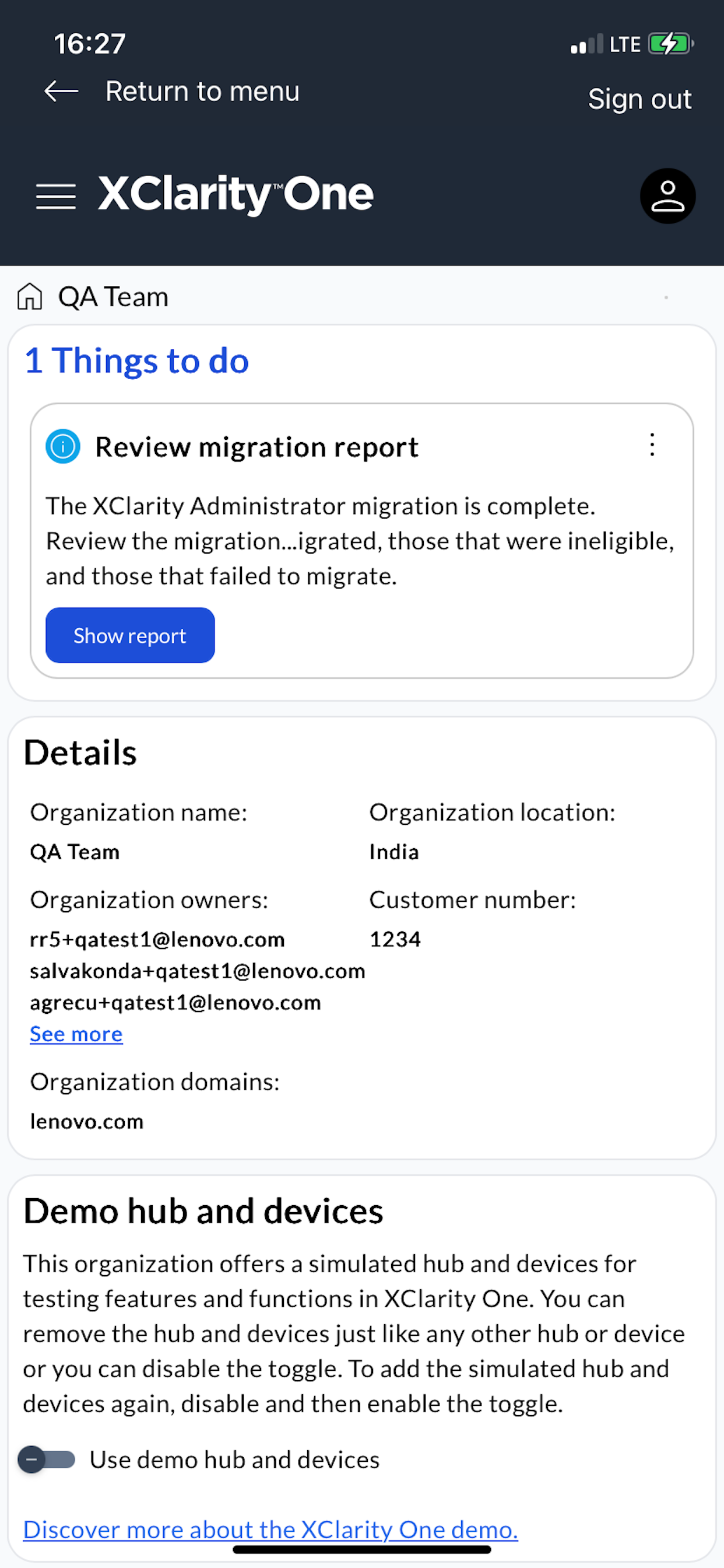 Lenovo XClarity One Mobile screenshot 7