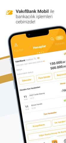 VakıfBank Mobil Bankacılık iPhone screenshot 1