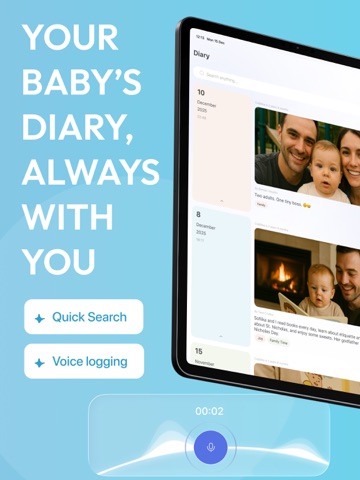 Babee.ai: Baby Tracker Newborn iPad screenshot