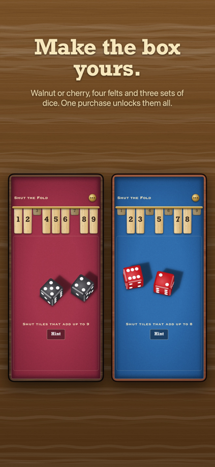 Shut the Fold: Shut the Box 的 App Store 截图 6