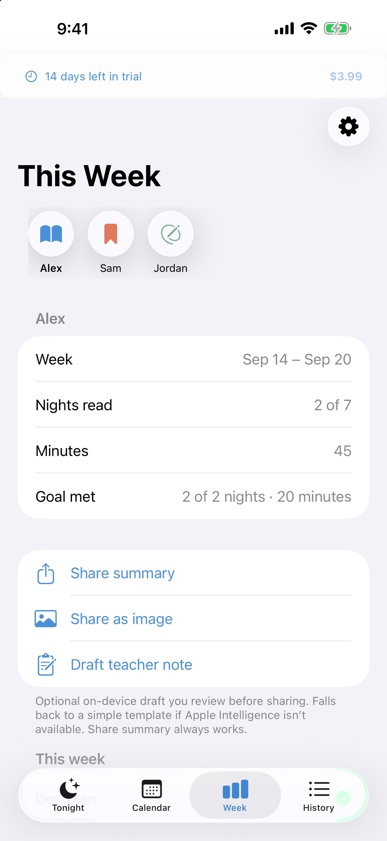 Screenshot 3 of Reading Log: Nightly Minutes