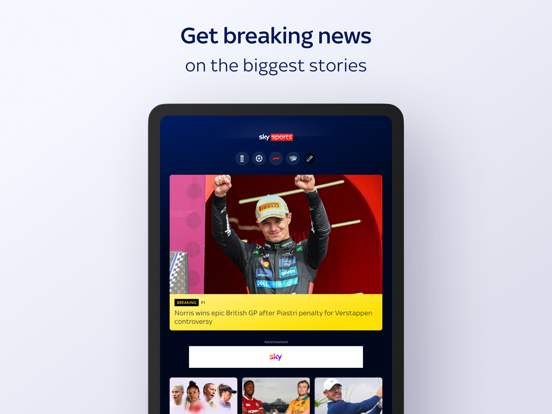 Sky Sports iPad screenshot 3