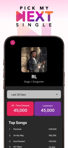 Pick My Next Single screenshot