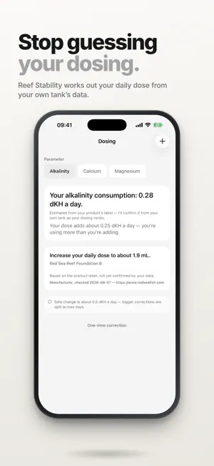 Reef Stability: Dosing Tracker screenshot 1