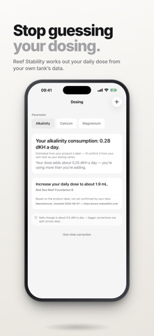 Reef Stability: Dosing Tracker Screenshot 1 of 6