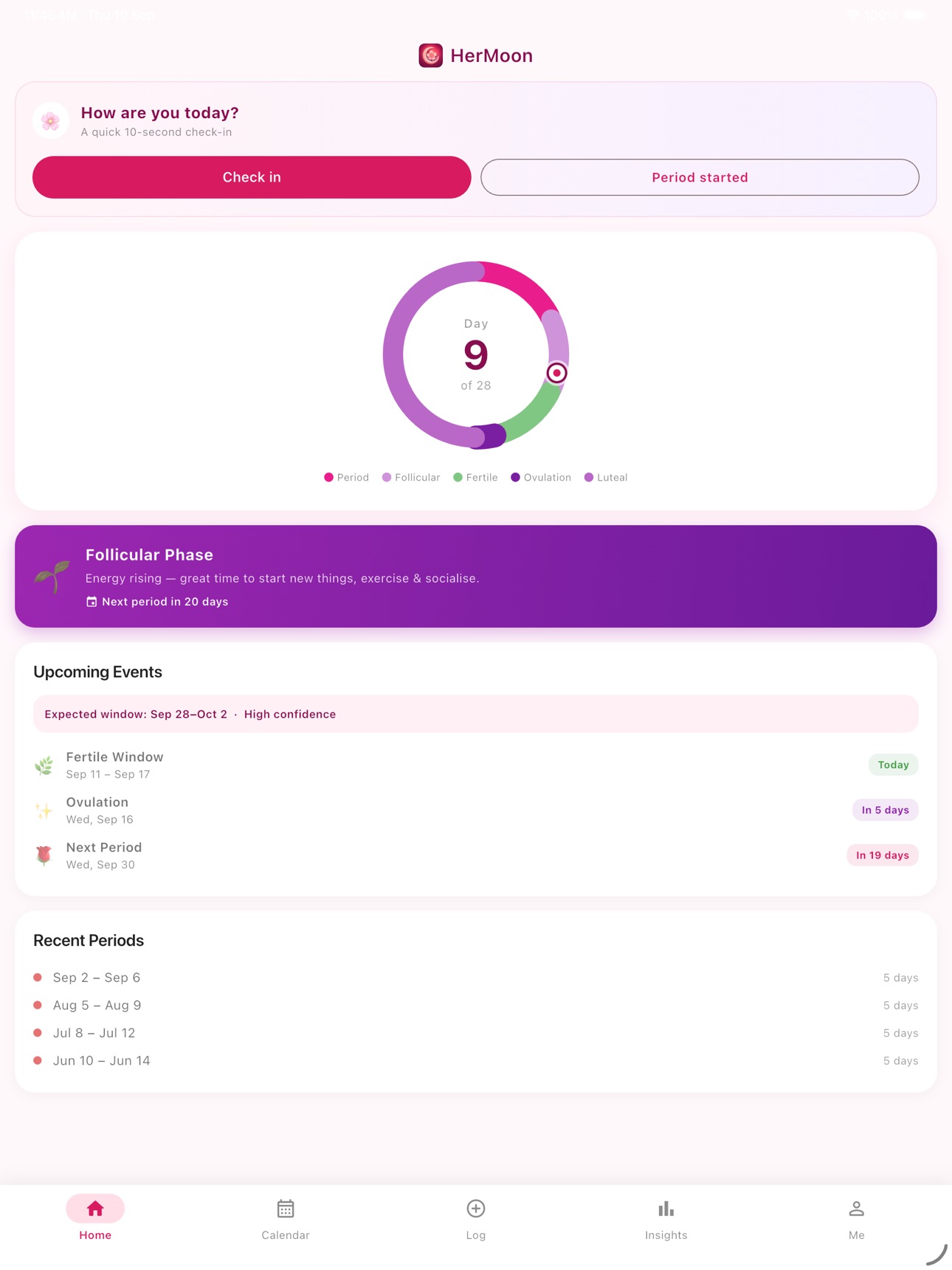 Screenshot 7 of HerMoon: Period Tracker