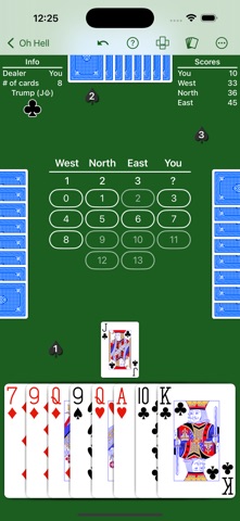 Oh Hell - Expert AI Screenshot 3 of 7