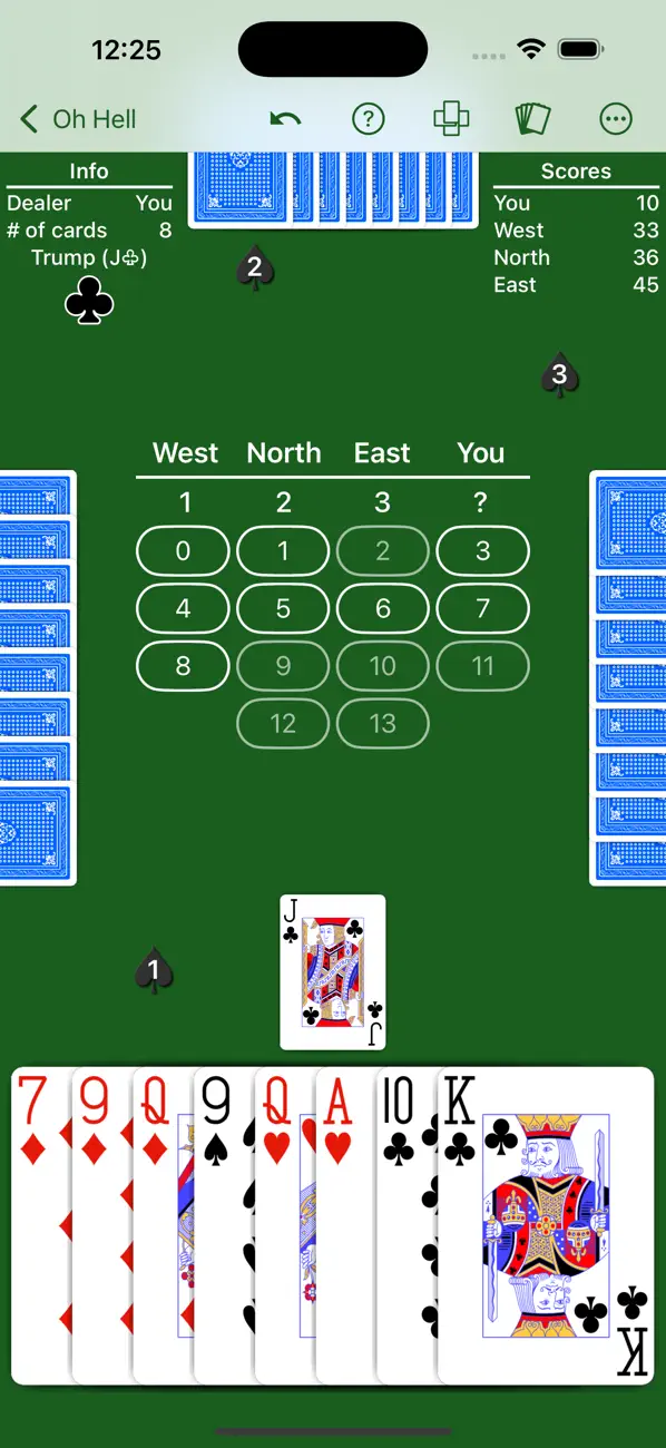 Screenshot #3 pour Oh Hell - Expert AI