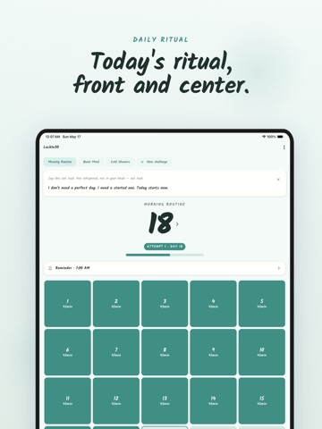 30 Day Challenge - LockIn30 iPad screenshot