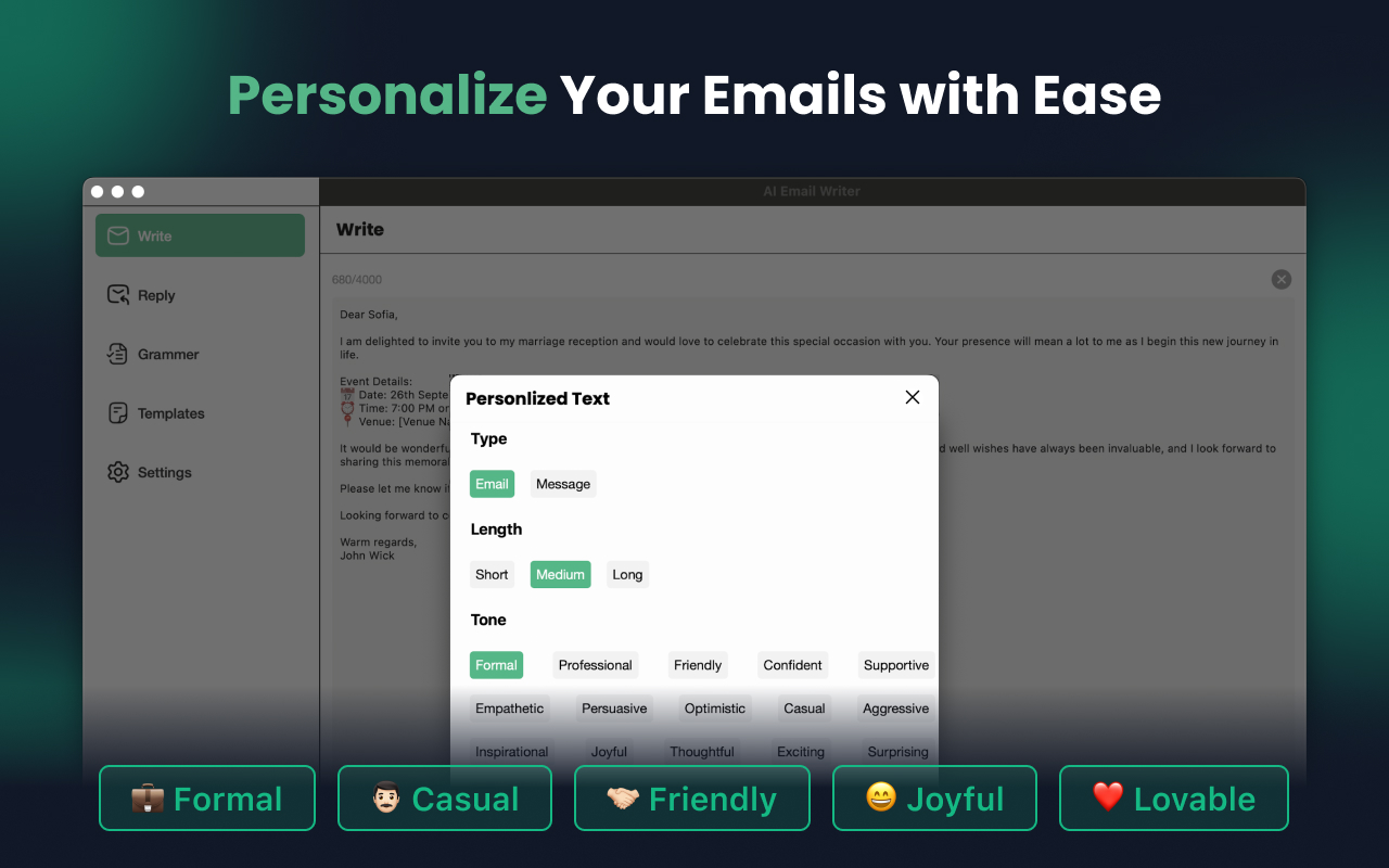 AI Email Writer - AI Generator