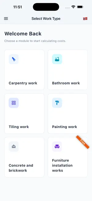 Byggpris Pro screenshot 1