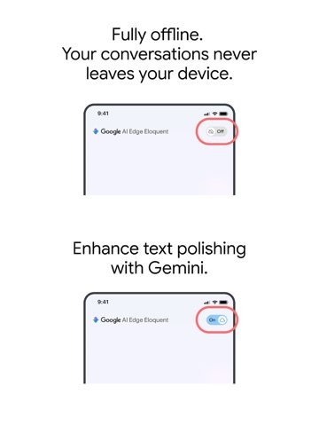 Google AI Edge Eloquent iPad screenshot