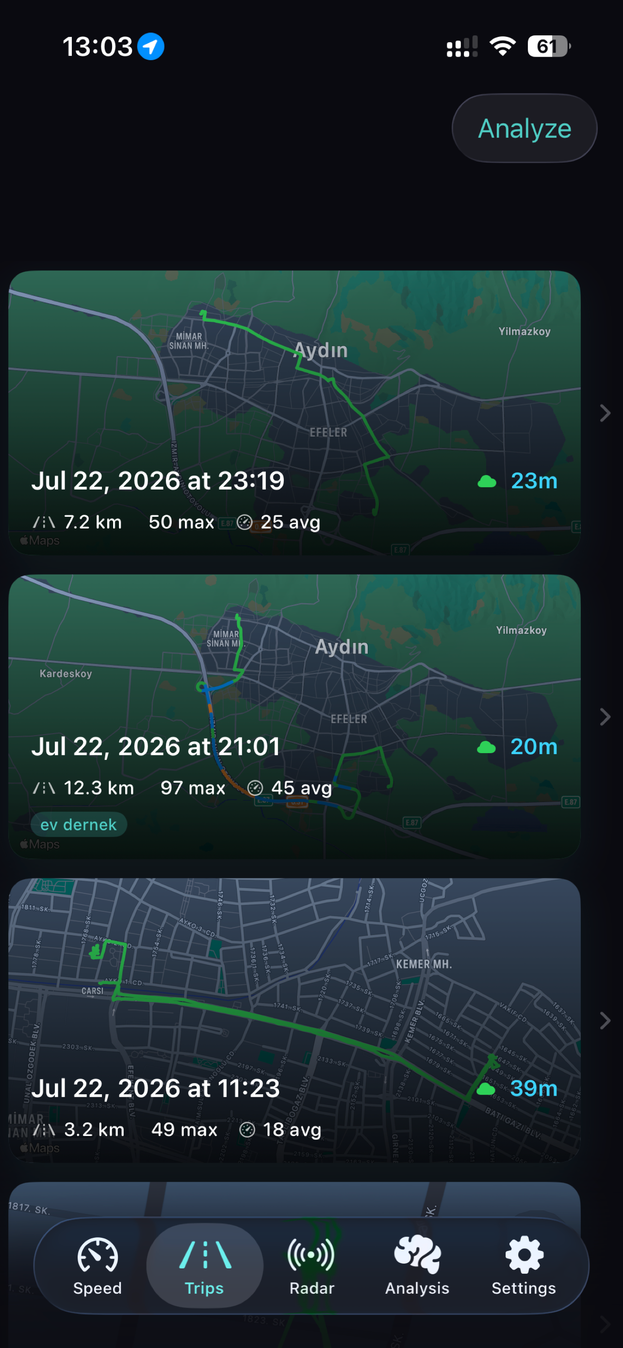 Speedometer: DriveGPSProof screenshot 4