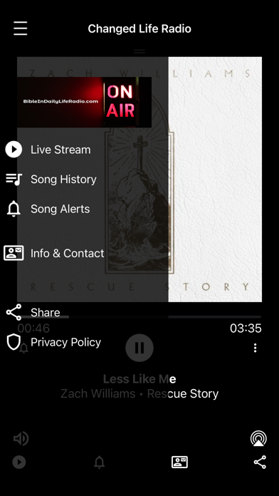 Changed Life Radio iPhone screenshot 2 - Entertainment app