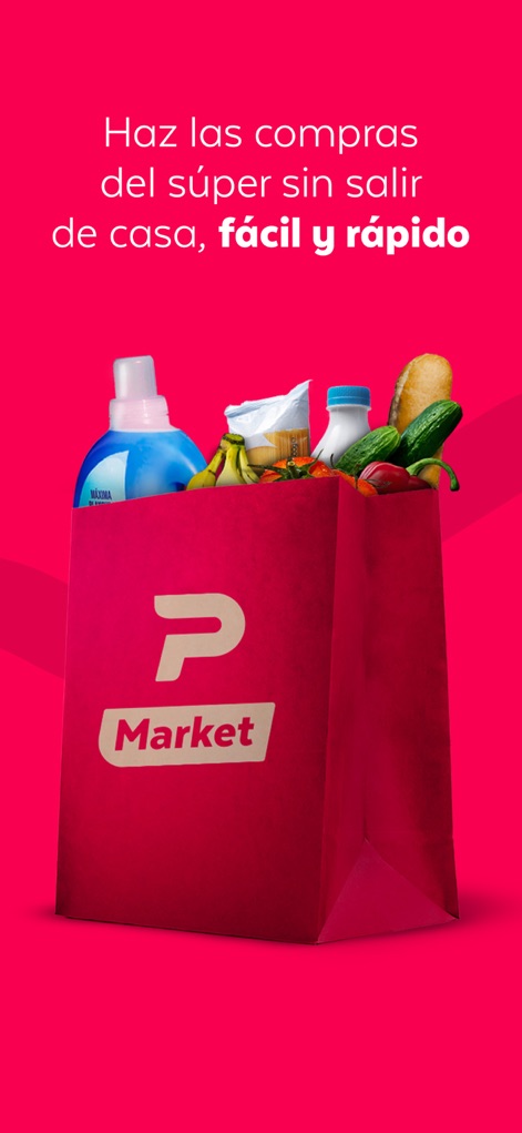 PedidosYa - Food Delivery - Experience the convenience of shopping for 'grocery' essentials from home, with the 'PedidosYa Market' branding visually reinforcing effortless delivery of household items.