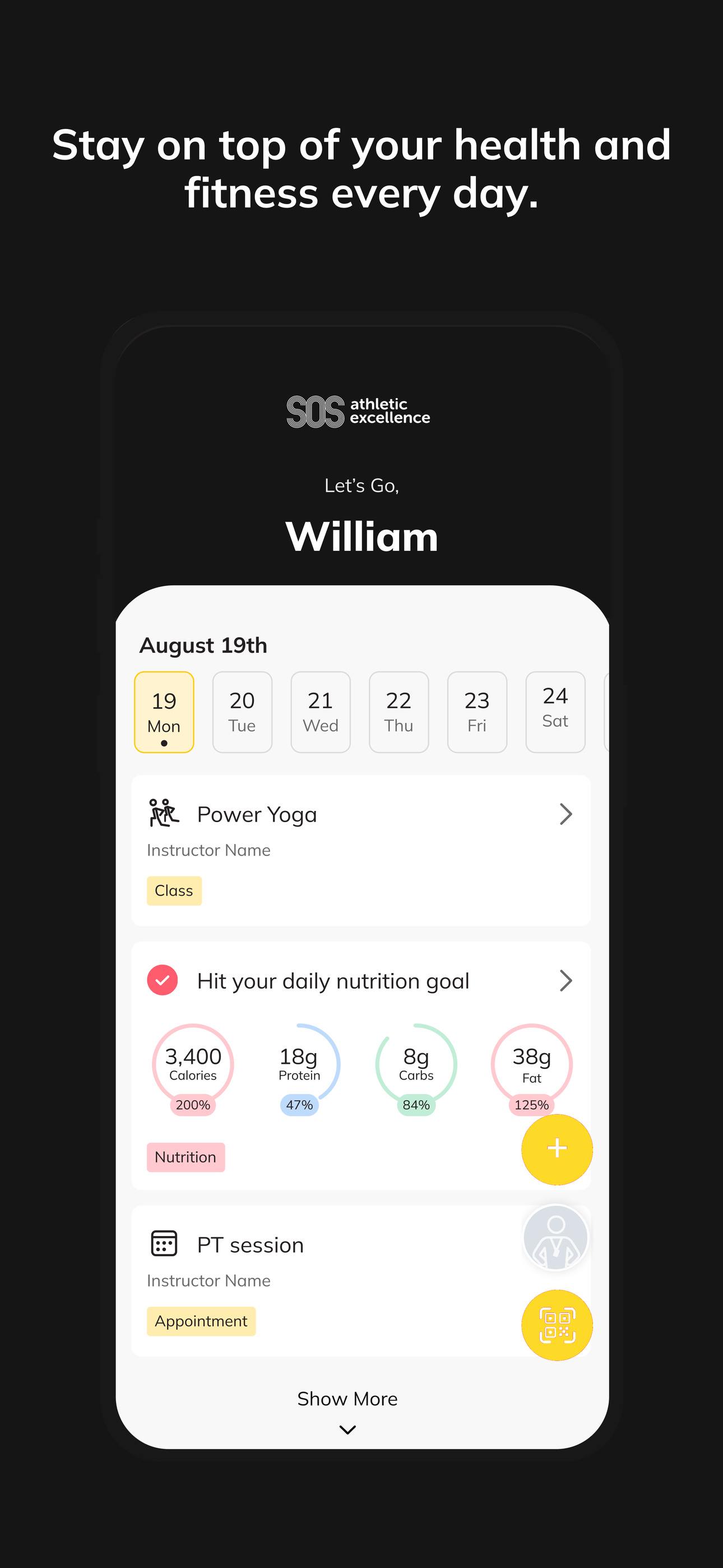 SOS Athletic Excellence App screenshot 2