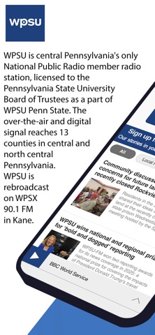 WPSU Penn State App Screenshot 1 of 5