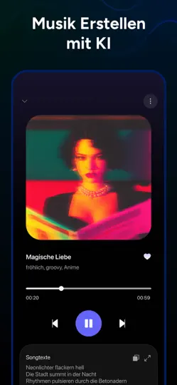Screenshot von Melodia - Musik Mit KI Machen auf dem iPhone 2