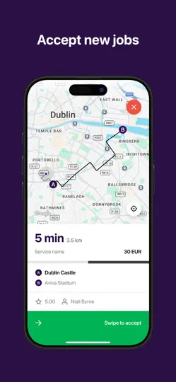 Screenshot von CABI Driver Partner auf dem iPhone 1