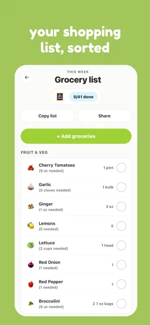 mise - meal planner screenshot 5