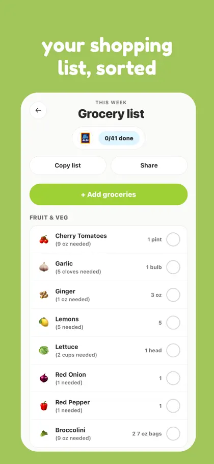 mise - meal planner ekran görüntüsü 5 / 5