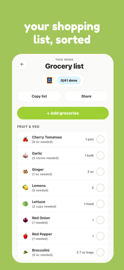 mise - meal planner 的 App Store 截图 5